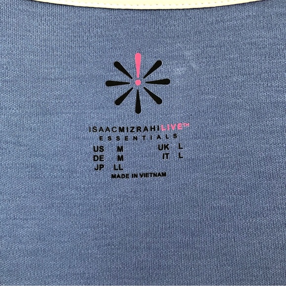 Isaac Mizrahi Live! Essentials Pima Cotton Knit Cardigan in Blue, Size M - Picture 11 of 12